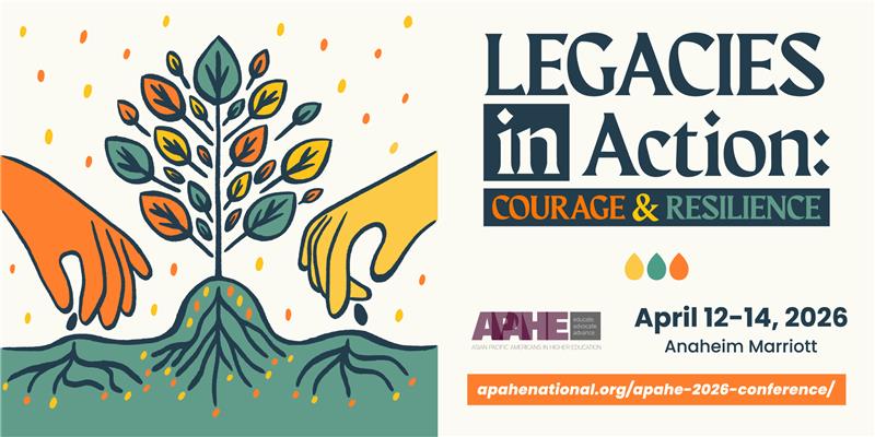 APAHE 2026 banner with illustration of hands planting and a small plant growing in the center